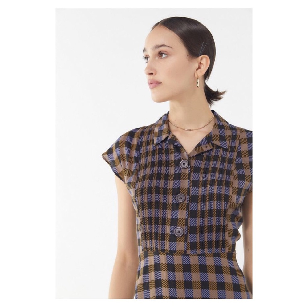 UO Nancy Short Sleeve Shirt Dress - Picture 2 of 7